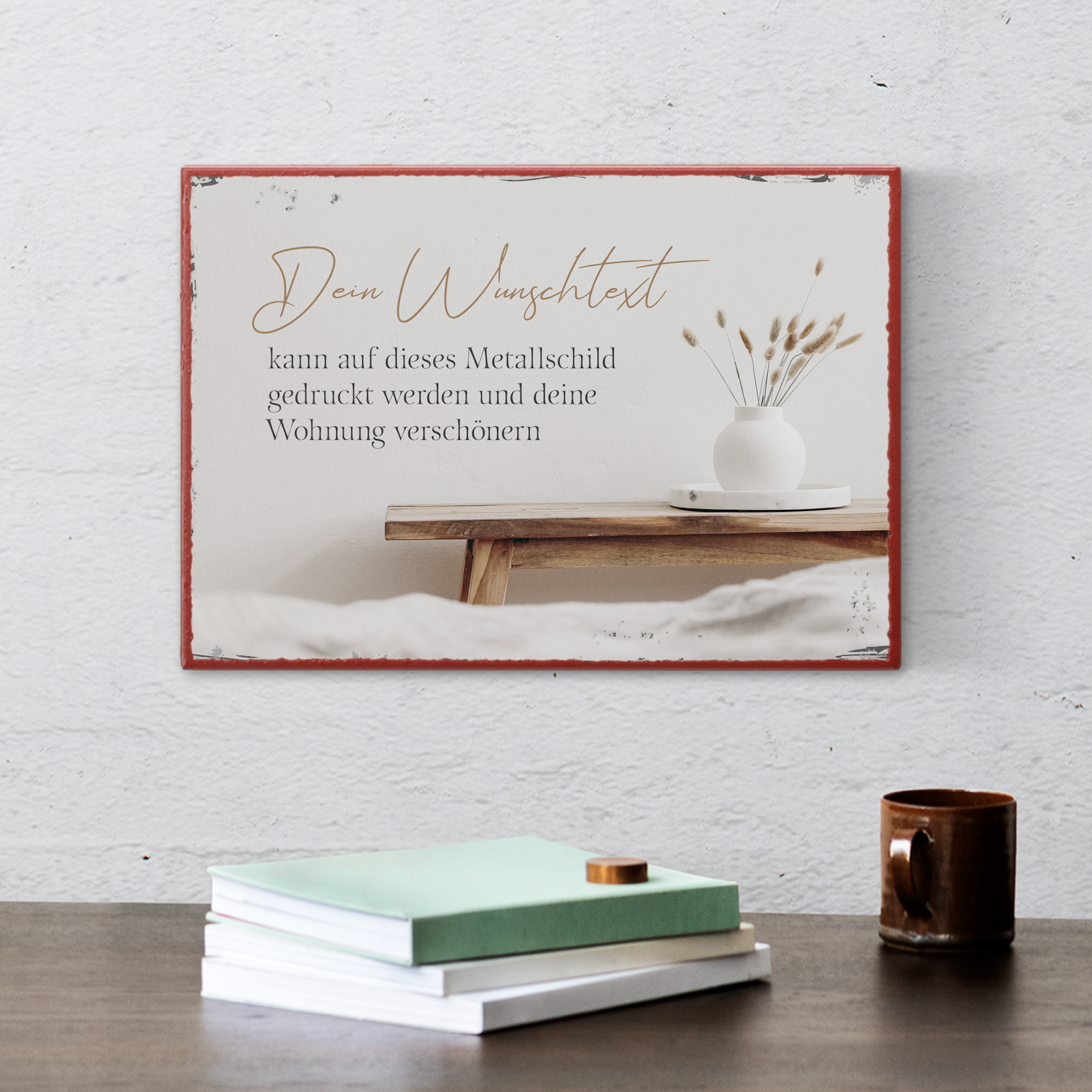 Individuelles Metallschild klein - Zuhause