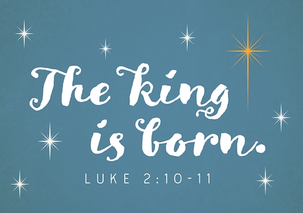 Mini - The king is born (türkis) Mini - The king is born (türkis)