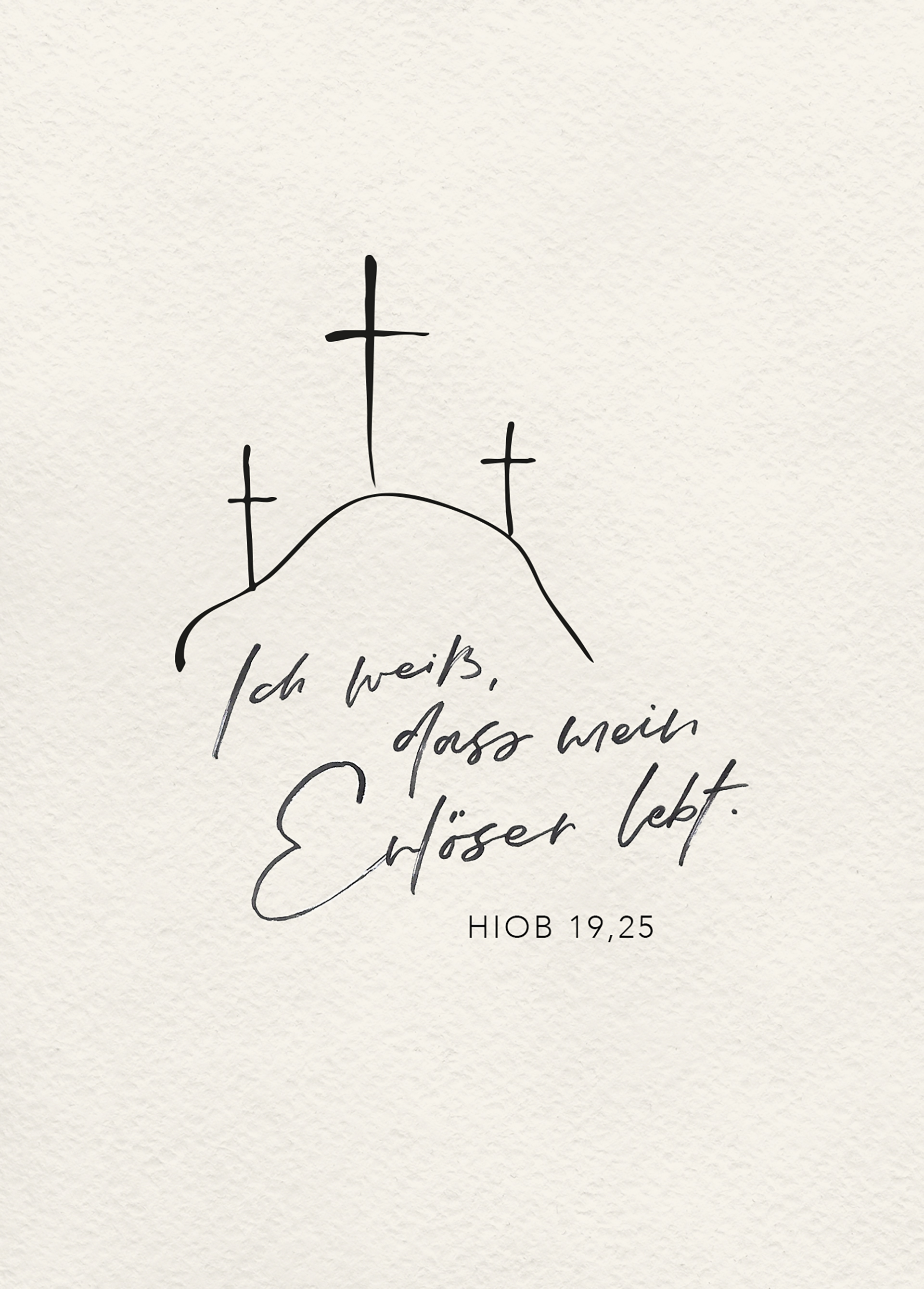 Postkarte - Mein Erlöser lebt