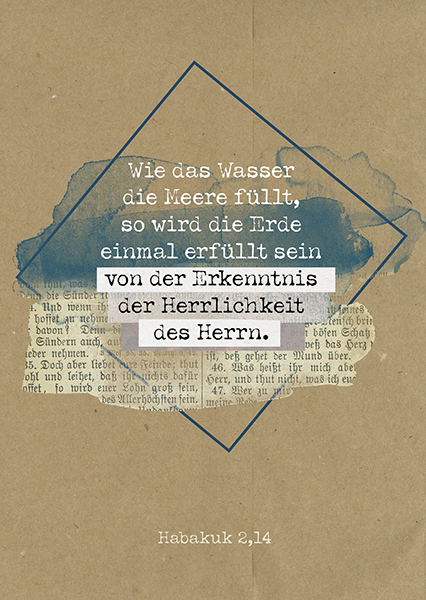 Postkarte paper.blessings - Wie das Wasser Postkarte paper.blessings - Wie das Wasser