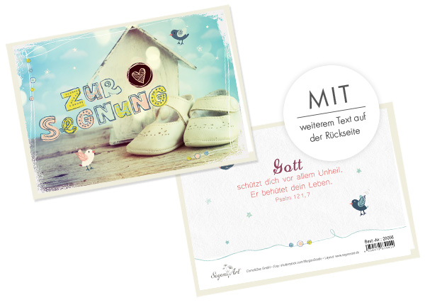 Faltkarte - Zur Segnung (Vogelhaus) Faltkarte - Zur Segnung (Vogelhaus)