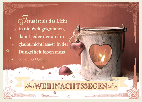 Faltkarte - Weihnachtssegen - Jesus Faltkarte - Weihnachtssegen - Jesus