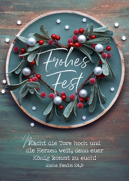 Postkarte - Frohes Fest – Macht die Tore Postkarte - Frohes Fest – Macht die Tore