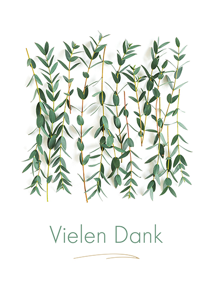 Postkarte - Vielen Dank (Zweige) Postkarte - Vielen Dank (Zweige)