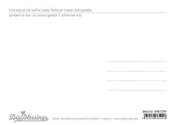 Big Blessing - Zuerst geliebt Rückseite