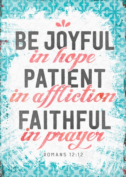 Postkarte - Be joyful in hope Postkarte - Be joyful in hope