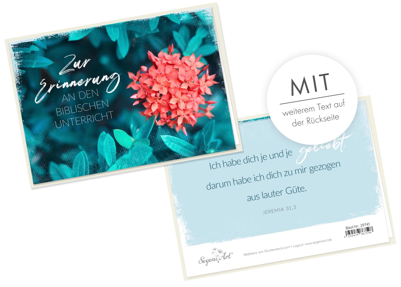 Faltkarte - Biblischer Unterricht (Blume) Faltkarte - Biblischer Unterricht (Blume)