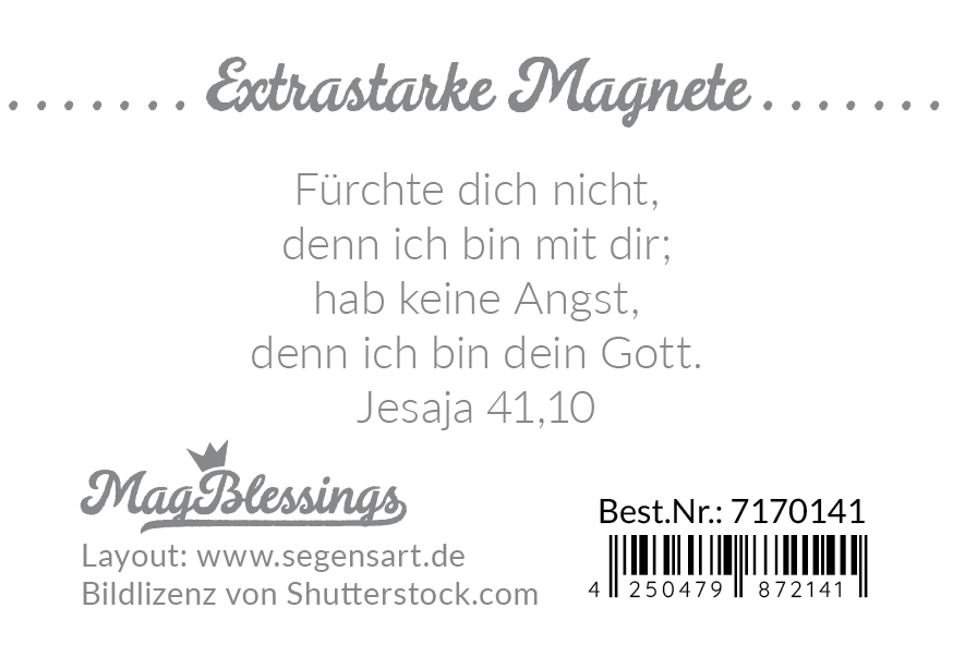 Magnet - Jahreslosung 2027 - Fürchte dich nicht - geborgen