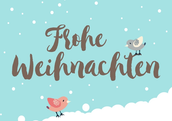 Mini - Frohe Weihnachten (Vögel) Mini - Frohe Weihnachten (Vögel)