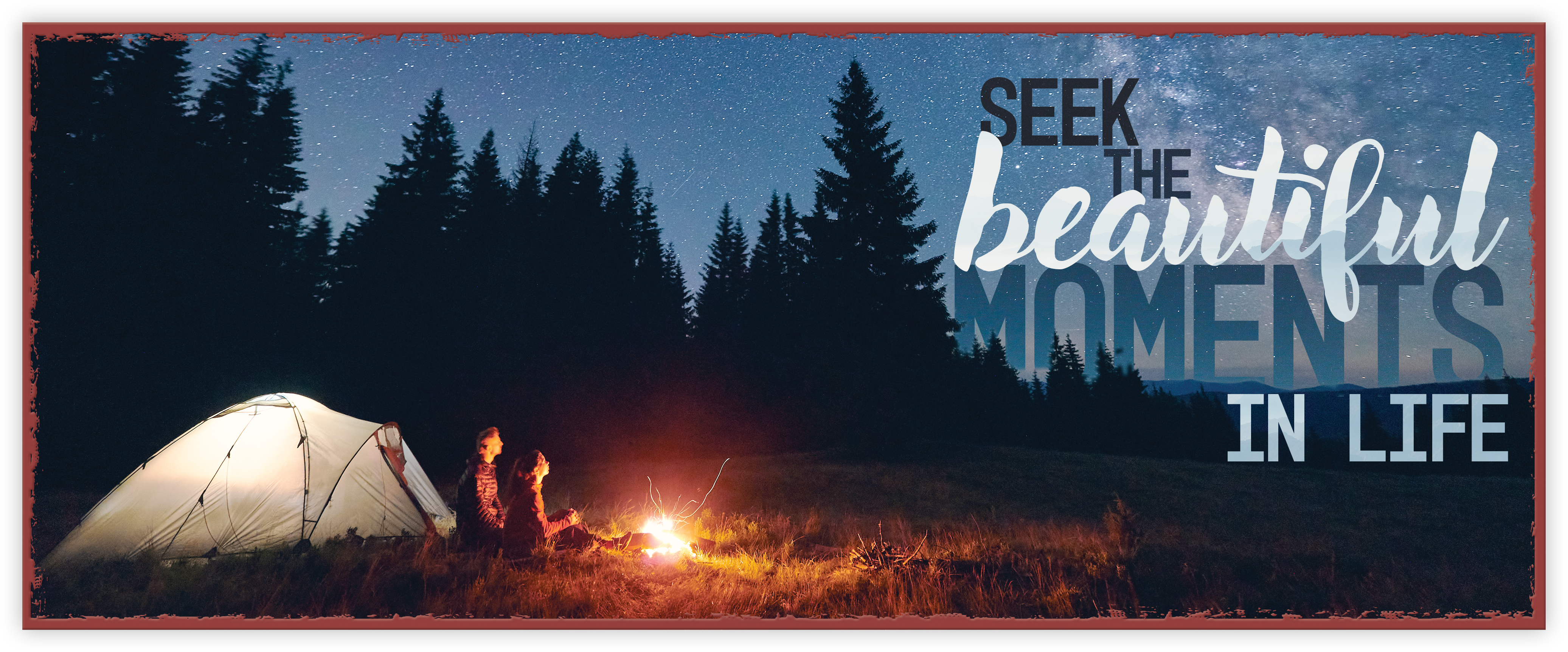Metallschild lang – Beautiful moments Metallschild lang - Beautiful moments