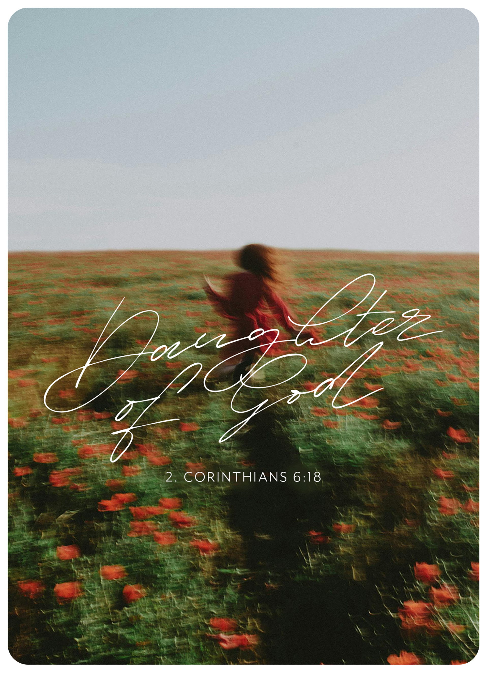 XL-Postkarte Big Blessing - Daughter of God