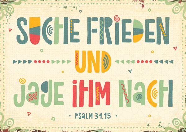 Postkarte - Suche Frieden (Vintage) Postkarte - Suche Frieden (Vintage)