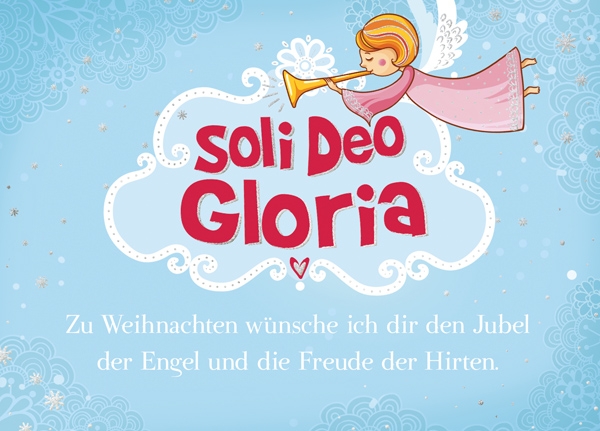 XL-Postkarte Big Blessing Silber - Die Freude der Hirten