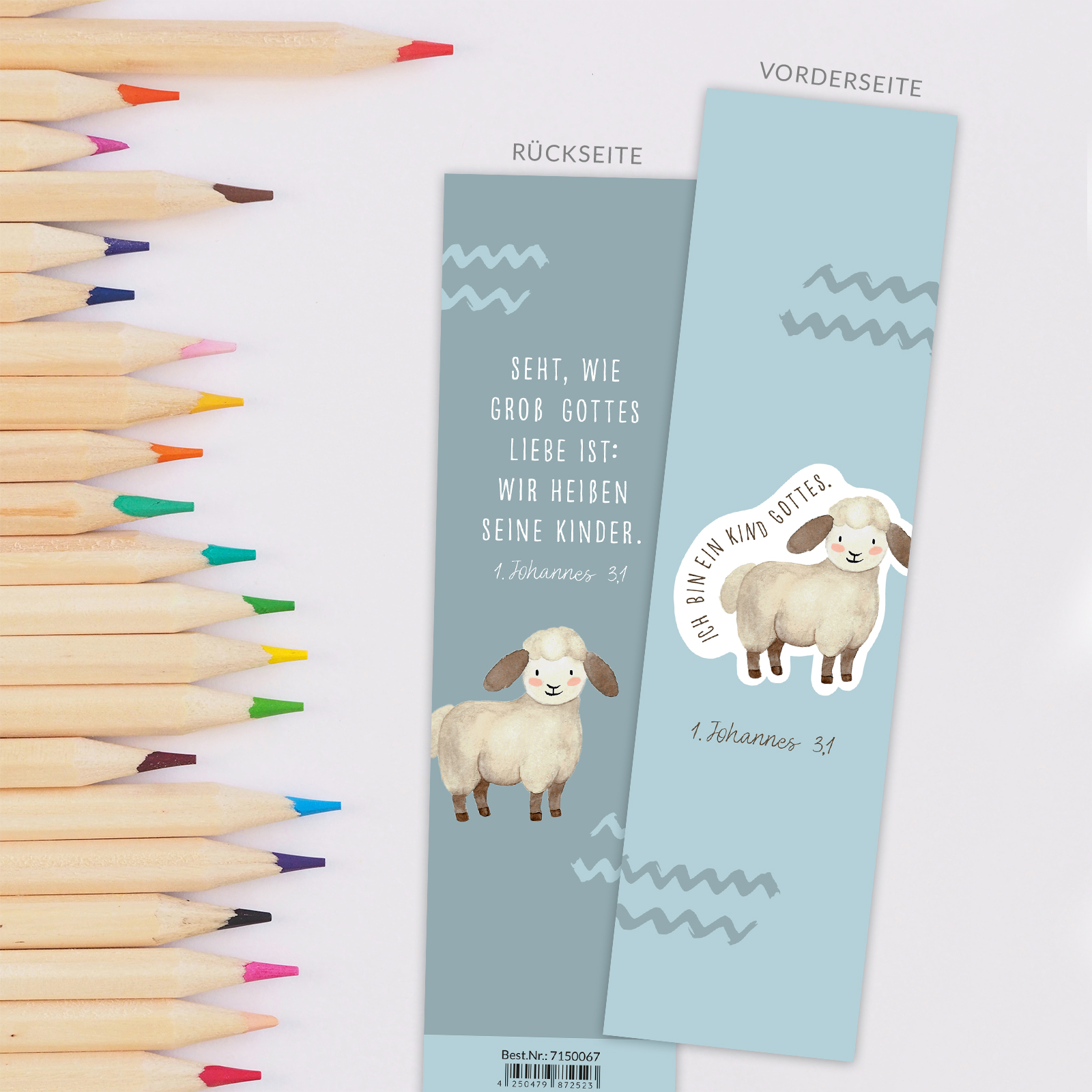 Lesezeichen für Kinder - Ich bin ein Kind Gottes - Affirmation