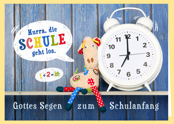 Faltkarte - Hurra, die Schule geht los Faltkarte - Hurra, die Schule geht los