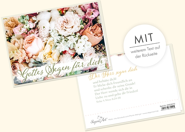 Faltkarte - Gottes Segen für dich Faltkarte - Gottes Segen für dich