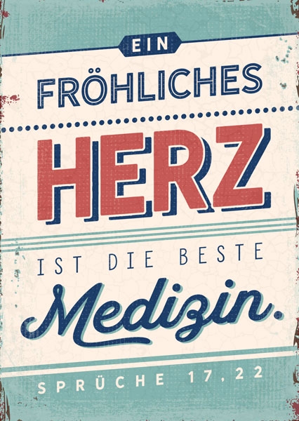 Postkarte - Ein fröhliches Herz Postkarte - Ein fröhliches Herz