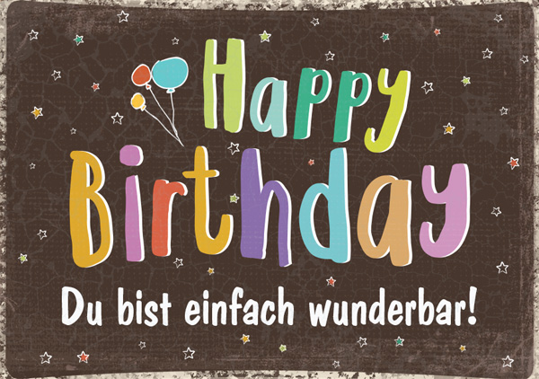Mini - Happy Birthday - wunderbar Mini - Happy Birthday - wunderbar