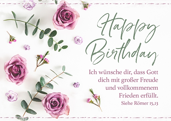 Postkarte - Happy Birthday – Ich wünsche dir Postkarte - Happy Birthday – Ich wünsche dir
