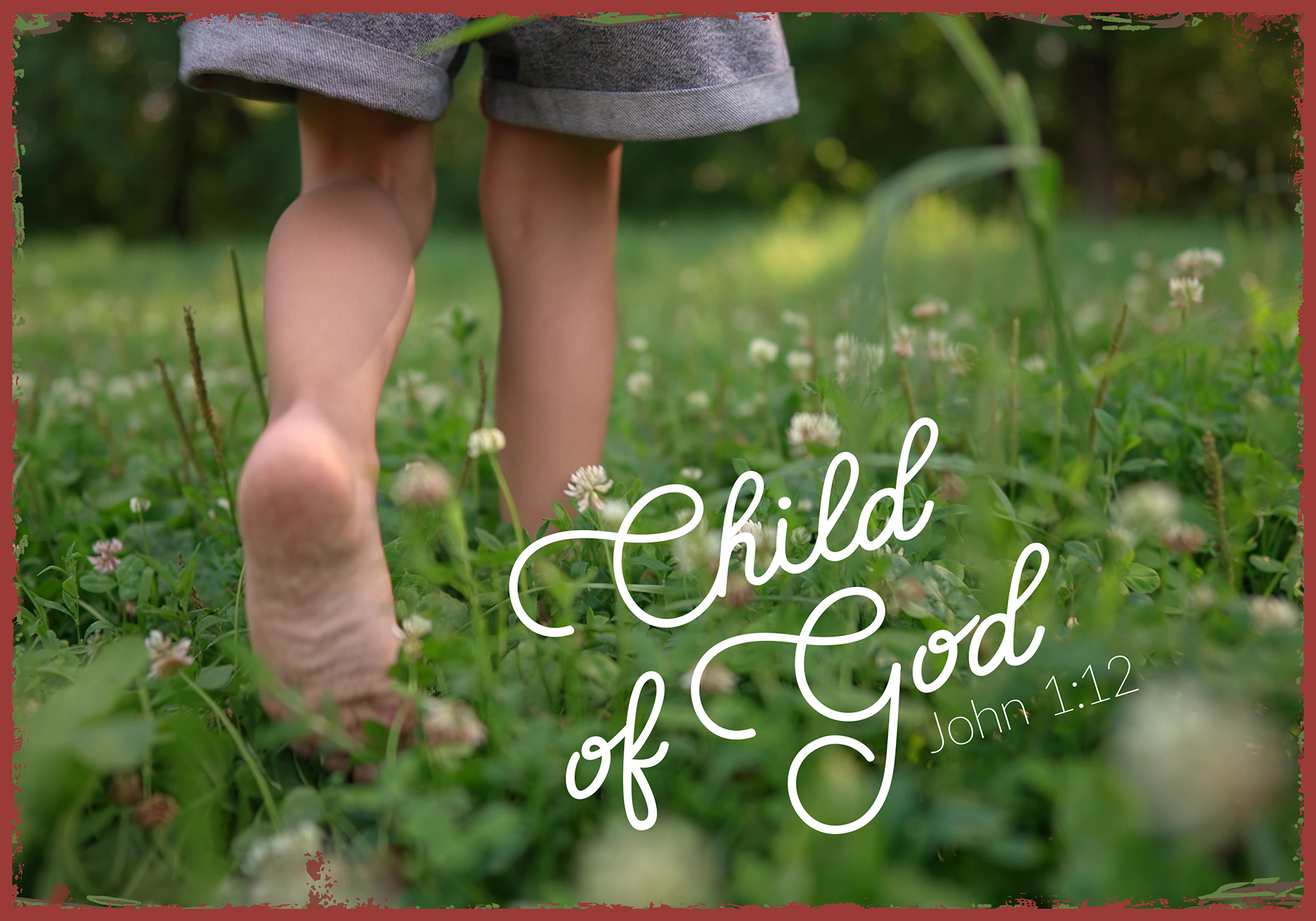 Metallschild klein - Child of God