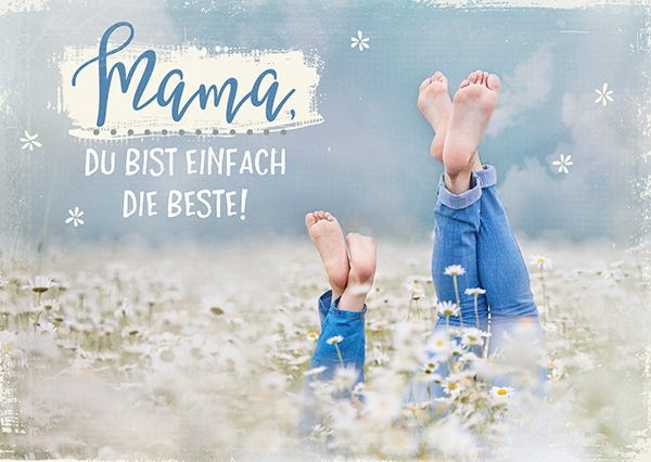 Postkarte - Mama (Füße) Postkarte - Mama (Füße)
