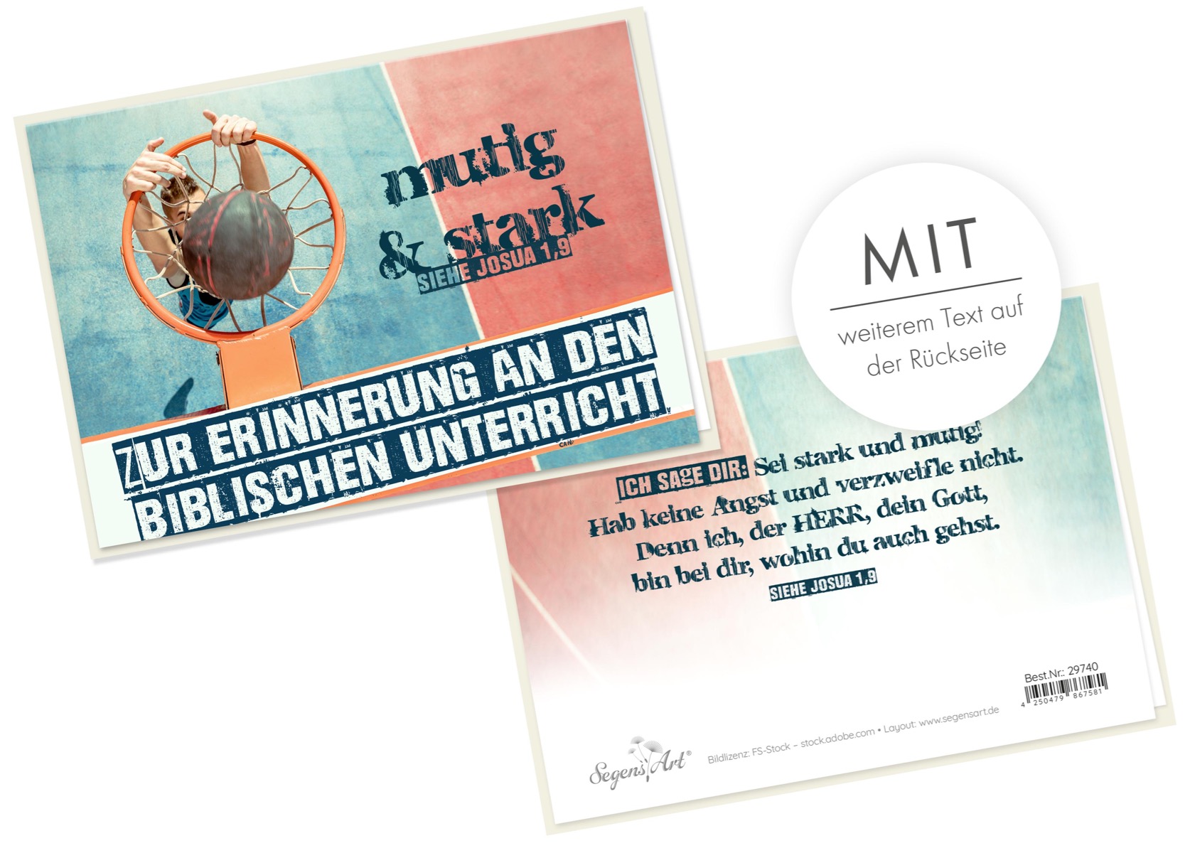 Faltkarte - Biblischer Unterricht (Basketball) Faltkarte - Biblischer Unterricht (Basketball)