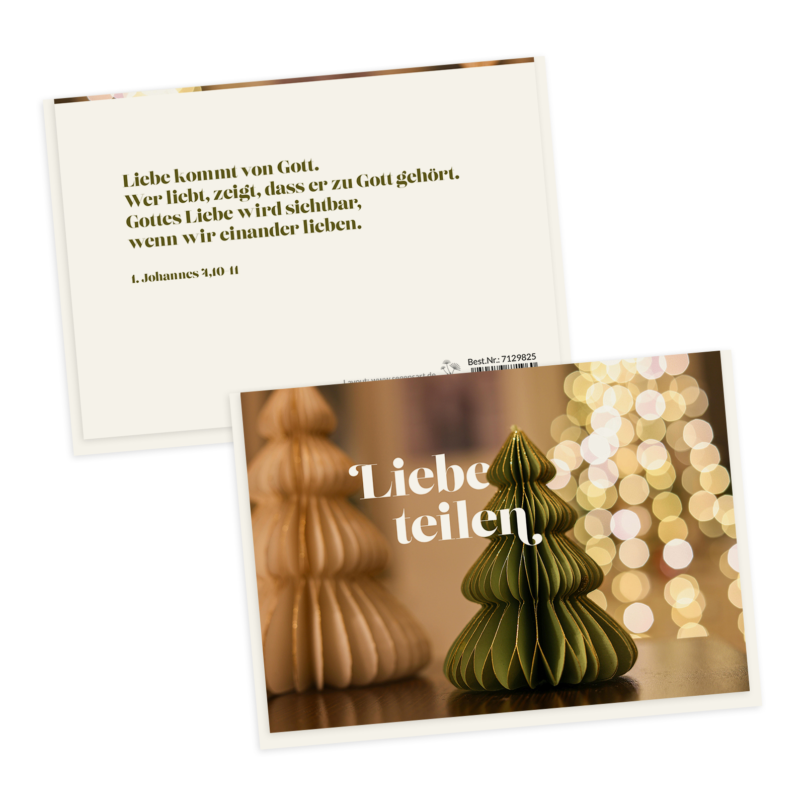 Weihnachtskarte - Liebe teilen