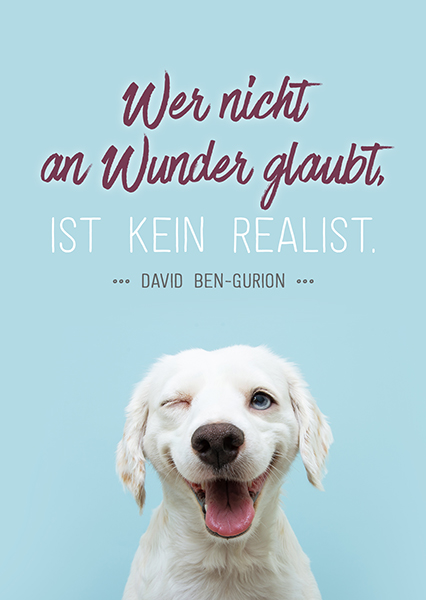 Postkarte – Wer nicht an Wunder glaubt