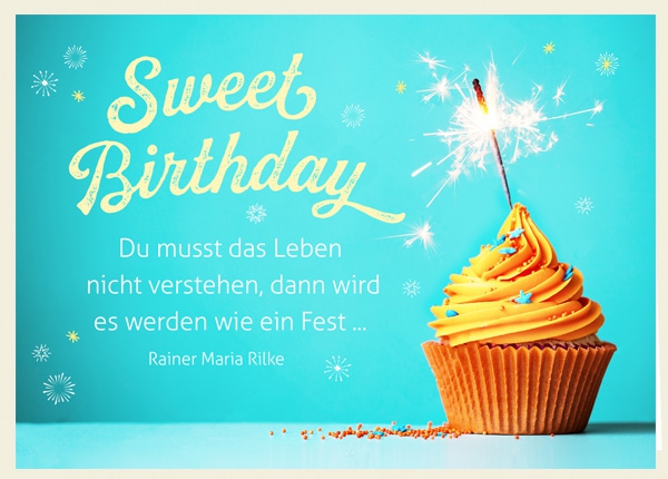 Faltkarte - Sweet Birthday