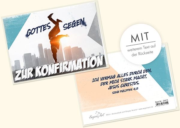 Faltkarte - Zur Konfirmation - Ich vermag alles Faltkarte - Zur Konfirmation - Ich vermag alles