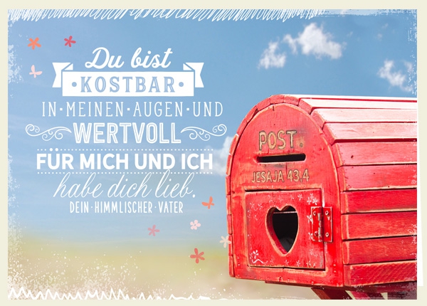 Faltkarte - Kostbar und wertvoll Faltkarte - Kostbar und wertvoll