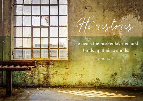 Postkarte - He restores Postkarte - He restores