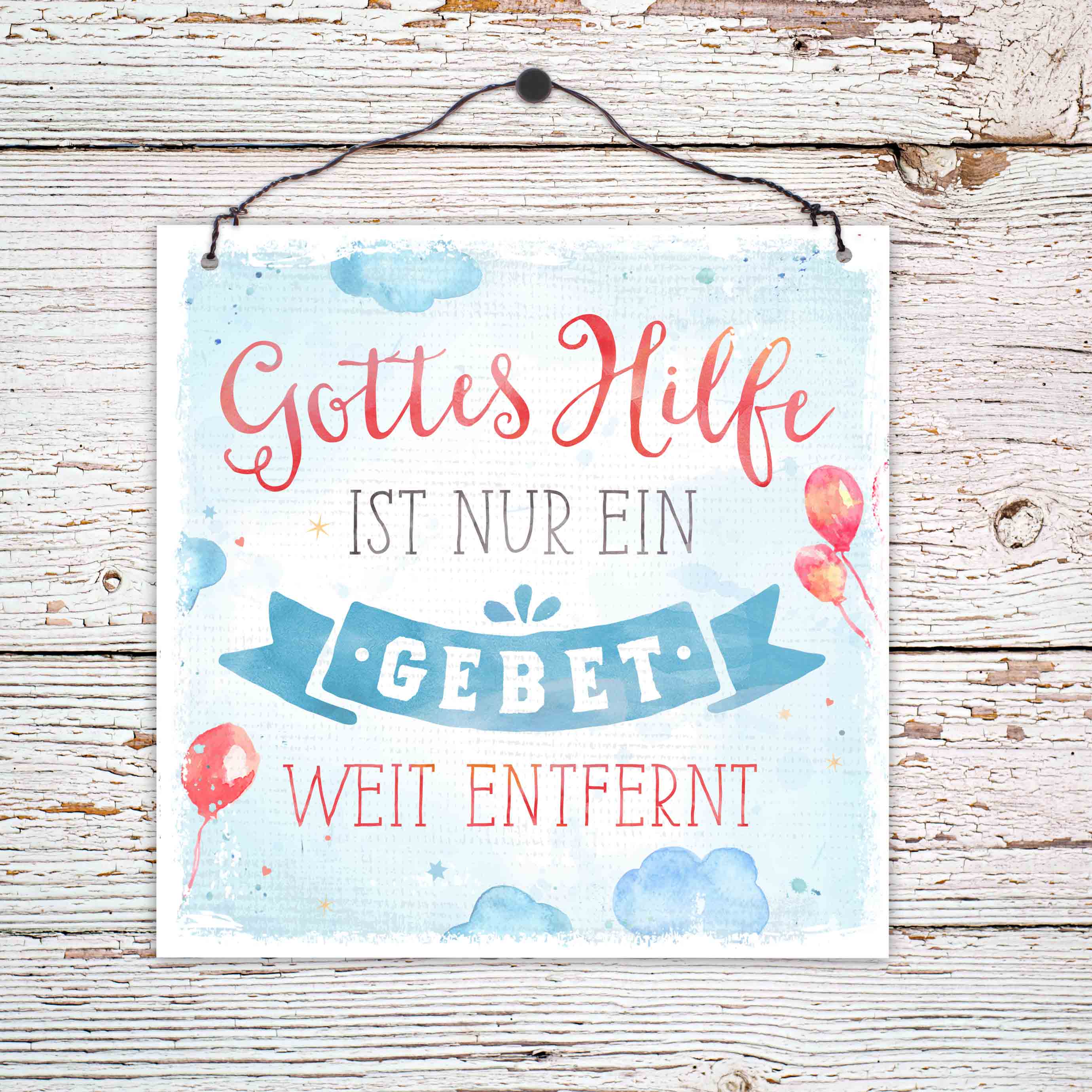 Holzschild klein - Ein Gebet Holzschild klein - Ein Gebet