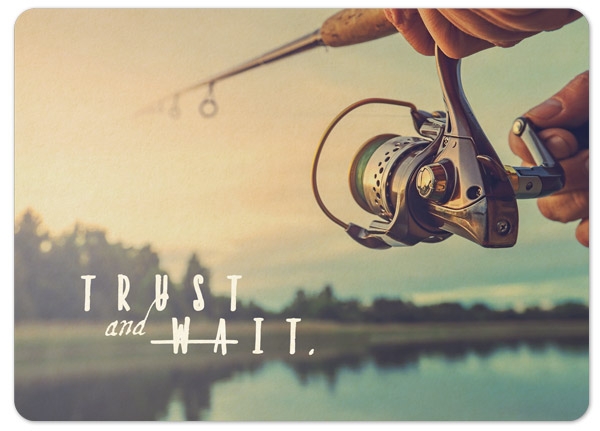 XL-Postkarte Big Blessing - Trust and wait XL-Postkarte Big Blessing - Trust and wait