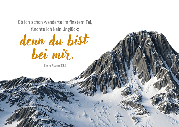 Postkarte - Ob ich schon wanderte