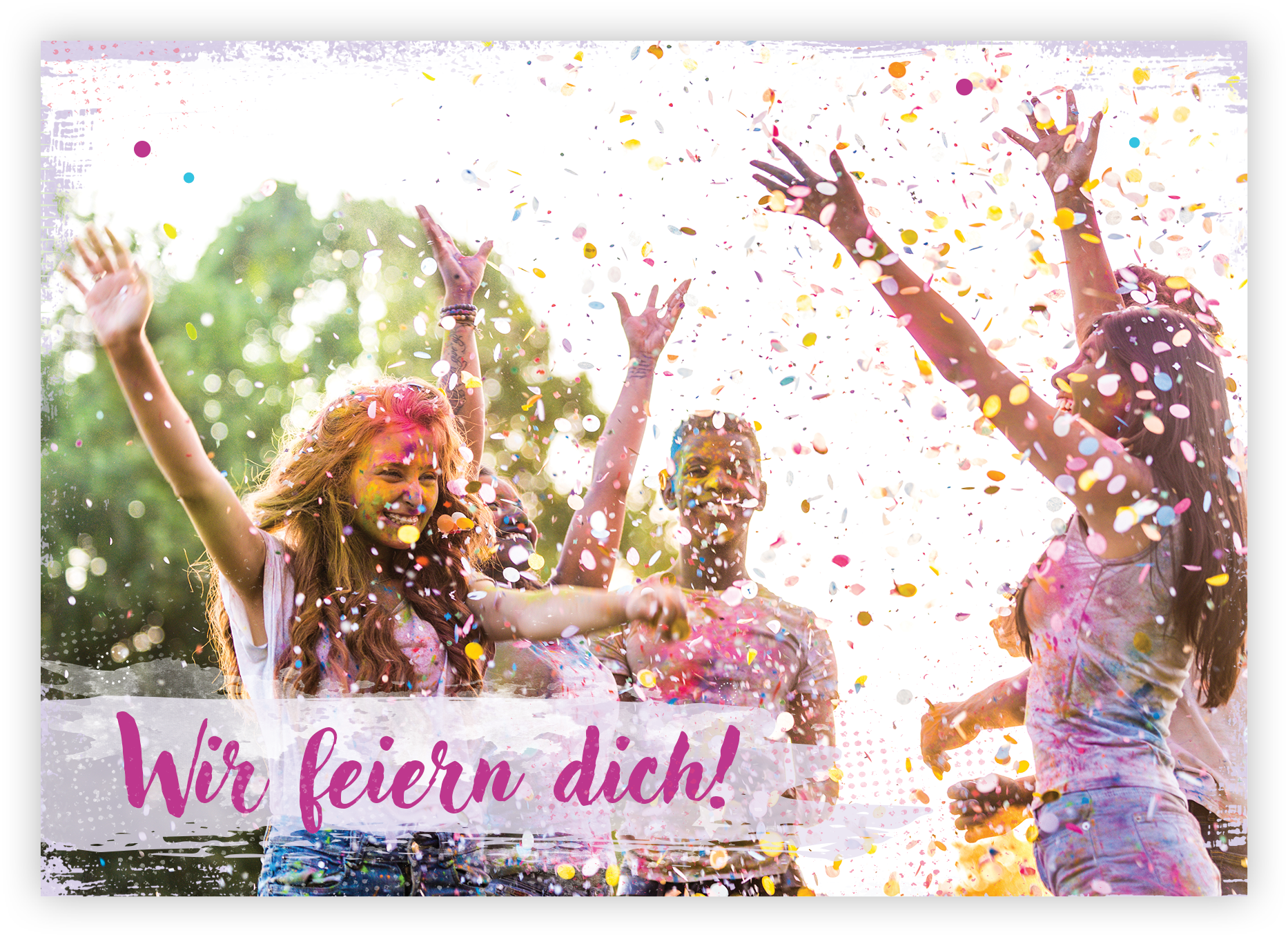 Faltkarte – Wir feiern dich! (Konfirmation)