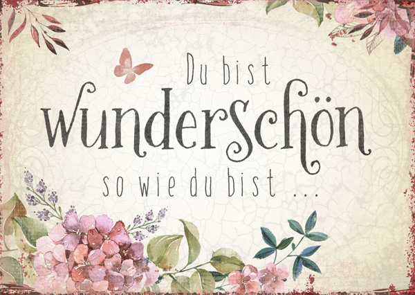 Postkarte - Wunderschön