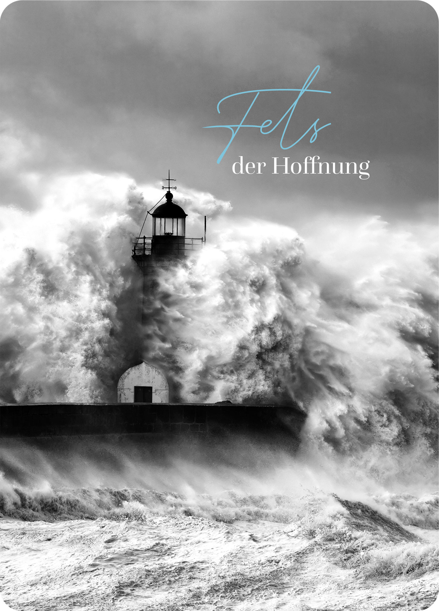 Big BlessingBlack & White Postkarte – Fels der Hoffnung XL-Postkarte Big Blessing - Fels der Hoffnung