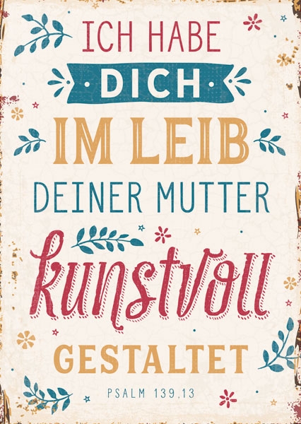 Postkarte - Kunstvoll gestaltet Postkarte - Kunstvoll gestaltet