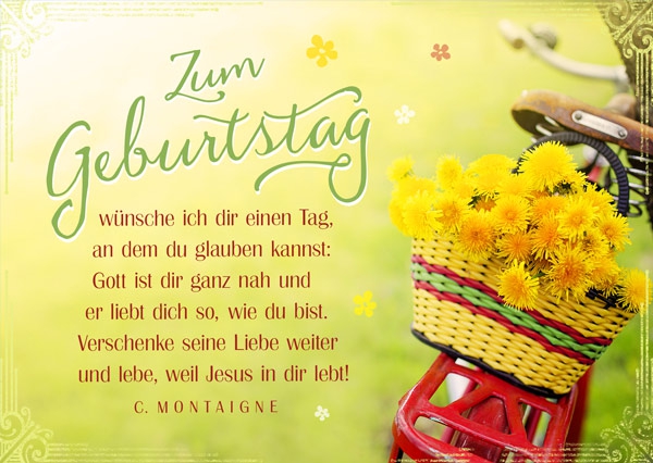 Postkarte - Zum Geburtstag - einen Tag Postkarte - Zum Geburtstag - einen Tag