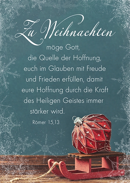 Postkarte - Zu Weihnachten – Möge Gott Postkarte - Zu Weihnachten – Möge Gott