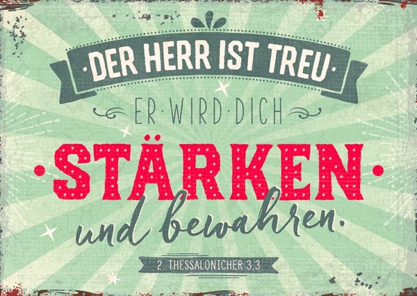 Postkarte - Der Herr ist treu Postkarte - Der Herr ist treu