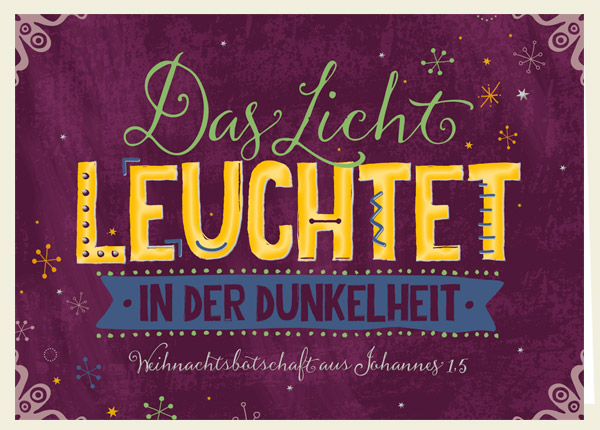 Faltkarte - Licht leuchtet Faltkarte - Licht leuchtet