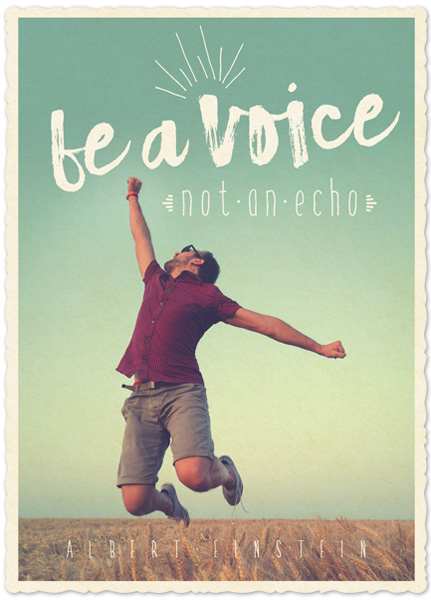 XL-Postkarte Big Blessing - Be a voice XL-Postkarte Big Blessing - Be a voice