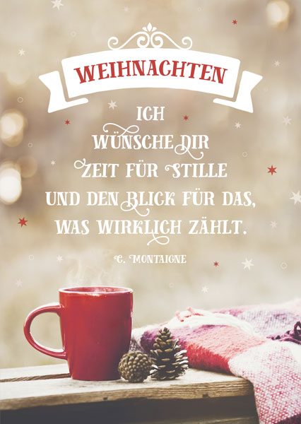 Postkarte - Zeit für Stille