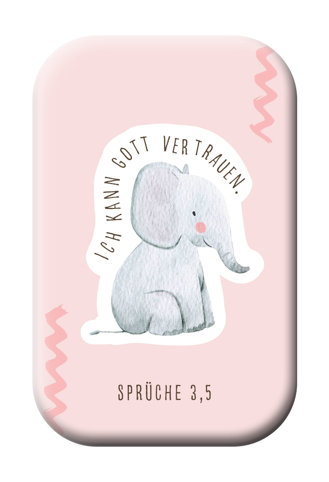 Magnet für Kinder - Ich kann Gott vertrauen - Affirmation