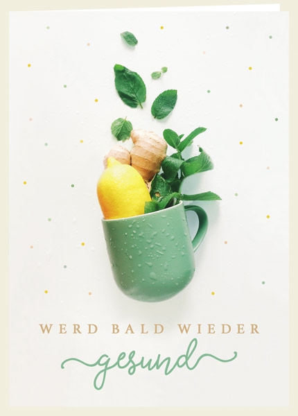 Faltkarte - Gesund (Tasse) Faltkarte - Gesund (Tasse)