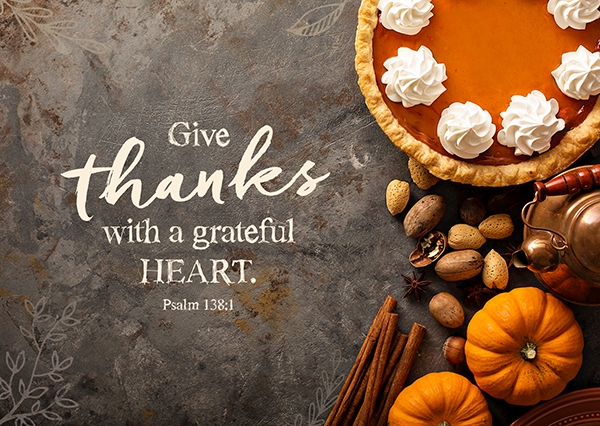 Postkarte - Give thanks Postkarte - Give thanks