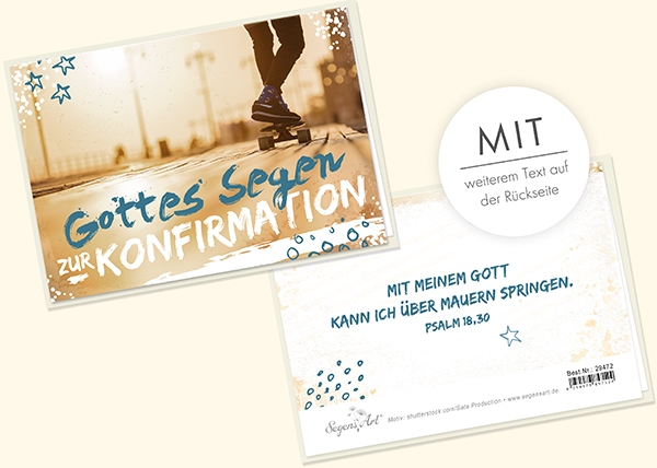Faltkarte - Zur Konfirmation (Skateboard) Faltkarte - Zur Konfirmation (Skateboard)