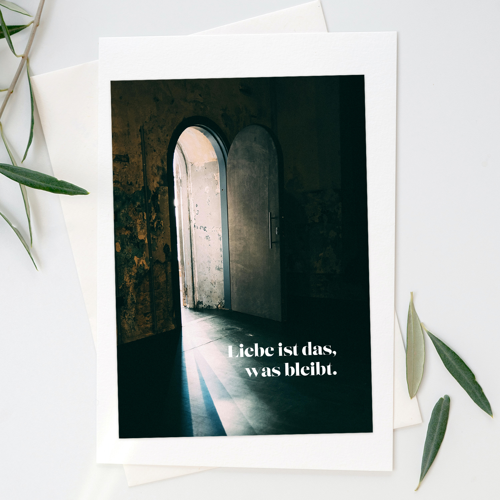 Beileidskarte - Liebe ist das, was bleibt.